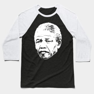 Nelson Mandela head Baseball T-Shirt